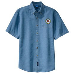 SP11 - N124E003 - EMB - Short Sleeve Denim Shirt