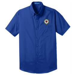 W101 - N124E003 - EMB - Short Sleeve Poplin Shirt